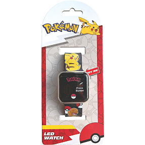 Pokémon børne LED armbåndsur str. onesize - sort