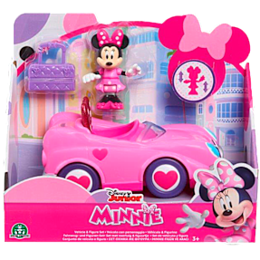 Disney Junior Minnie dukke m. køretøj