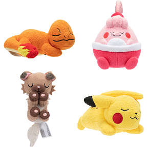 Pokémon sovende bamse 12 cm – flere varianter – assorteret