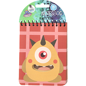 DanPen Junior notesbog - Monster rød