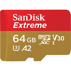 Sandisk microsdxc extreme hukommelseskort - 64gb 170mb/s