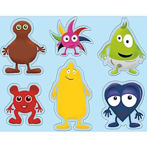 Babblarna puslespil - farverigt