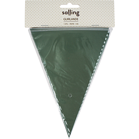Salling guirlande med vimpelflag L: 4 meter - Grøn