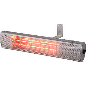 HORTUS terrassevarmer vægmodel - sølvfarvet