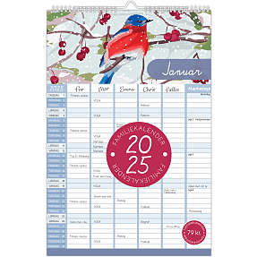Familiekalender 2025 - fugle
