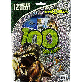 100 Stickers hologram Dino