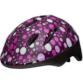 Urban cykelhjelm til børn - pink prikker