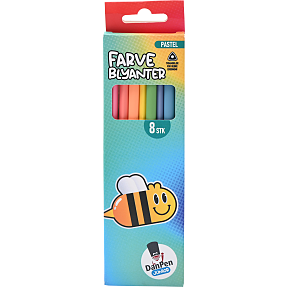 Danpen junior farveblyanter pastel 8-pak