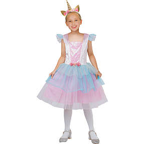 Enhjørningekjole str. 128