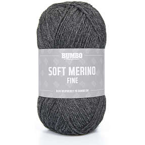 BUMBO Soft Merino Fine Uldgarn - Mørk grå 1106