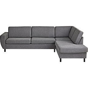 Rom Nordic højrevendt open-end sofa - antracit