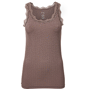 VRS dame undertrøje str. S - brun