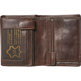 Herre skindpung - brun