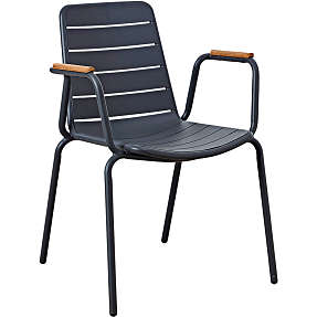 Austin havestol i alu - antracit og teak