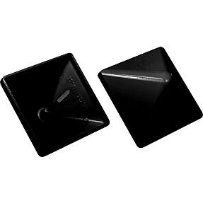 Kokille sort alutop til træstolpe PYRA78