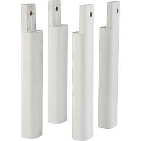 Hvide egetræsben - 24 cm