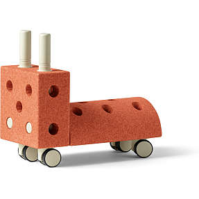 MODU Lille Gåbil - Burnt Orange/Dusty Green