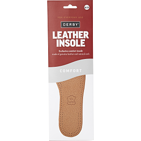 DERBY lædersål str. 36/37 - brun