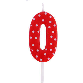 Salling "0" kagelys - Rød/hvid