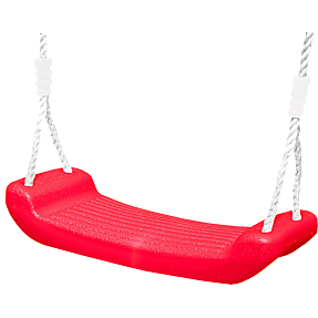 NORDIC PLAY Gyngesæde med reb - rød