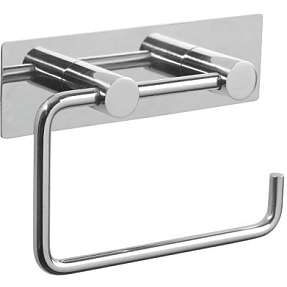 Pressalit toiletpapirholder med bagplade i poleret rustfri stål