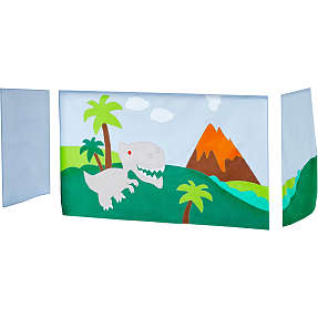 Hoppekids Dinosaur forhæng til halvhøj- og køjeseng 70x160 cm