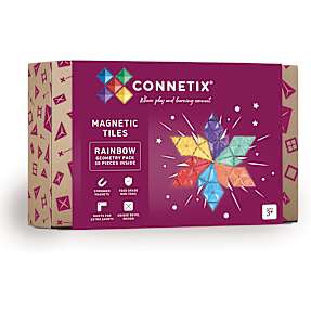 Connetix Geometry Pack magnetsæt 30 dele - Rainbow