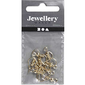 Ørebøjle forgyldt 10 stk.