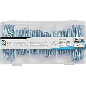 HomeFixer sortimentsæske skruer 120 stk