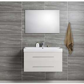 Mikelo Namur badmøbelsæt med vask - hvid