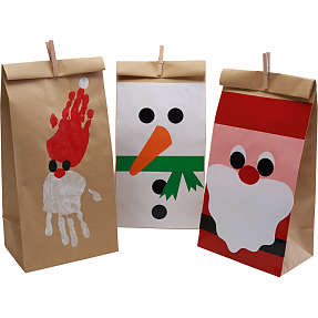 Papirposer brun 10 stk.