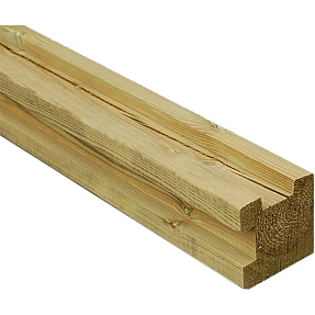 HORTUS H-stolpe hjørne til profil plankehegn