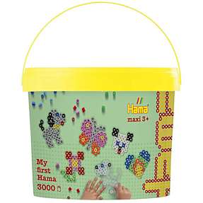 Hama maxi perler 3000 stk - multifarvet
