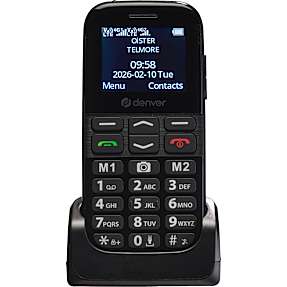 Denver BAS-18800L senior telefon 4G - sort