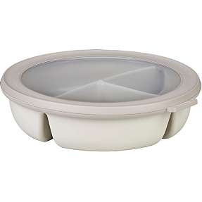 Mepal Cirqula trio skål m/låg (1L) - hvid