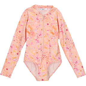 VRS børne UV50 badedragt str. 98/104 - koral