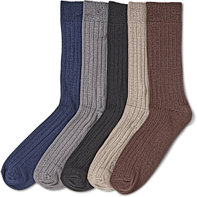 VRS herre 5-pak strømper str. 43/46 - multifarvet