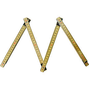 Tommestok i træ 2 meter