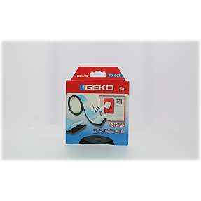 GEKO dobbeltsidet skumtape 5 meter - sort