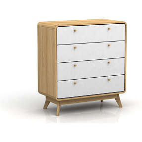Caitlin kommode - egetræslook og hvid