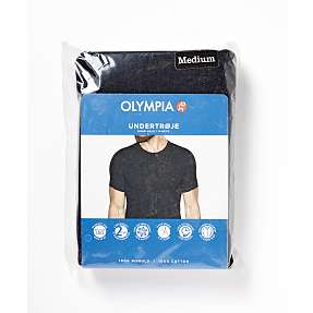 Olympia herre T-shirt rund hals str. XL - sort