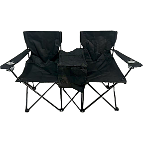 Festivalstol med 2 sæder og køletaske