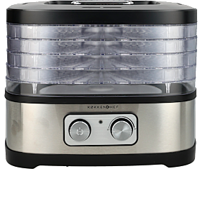 Køkkenchef food dehydrator - sølv/sort
