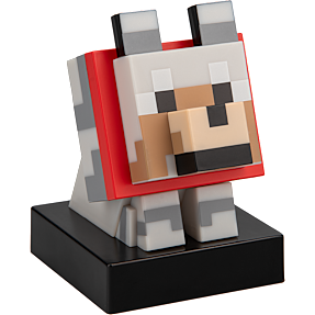 Minecraft Wolf lampe - grå