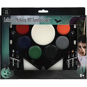 Halloween make-up sæt med 17 dele - multifarvet