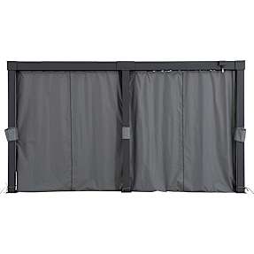 Sunjoy gardin til pergola matterhorn 406 x 306 cm