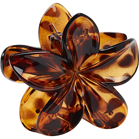 CBYH dame blomster klemme  - brun