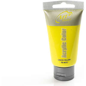 Artmaster acrylic 75ml lemon yellow