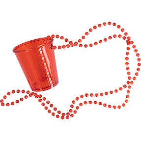 Studenter shotglas i halskæde - flere farver - assorteret