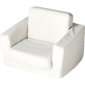 Molly børnefoldestol - hvid plys